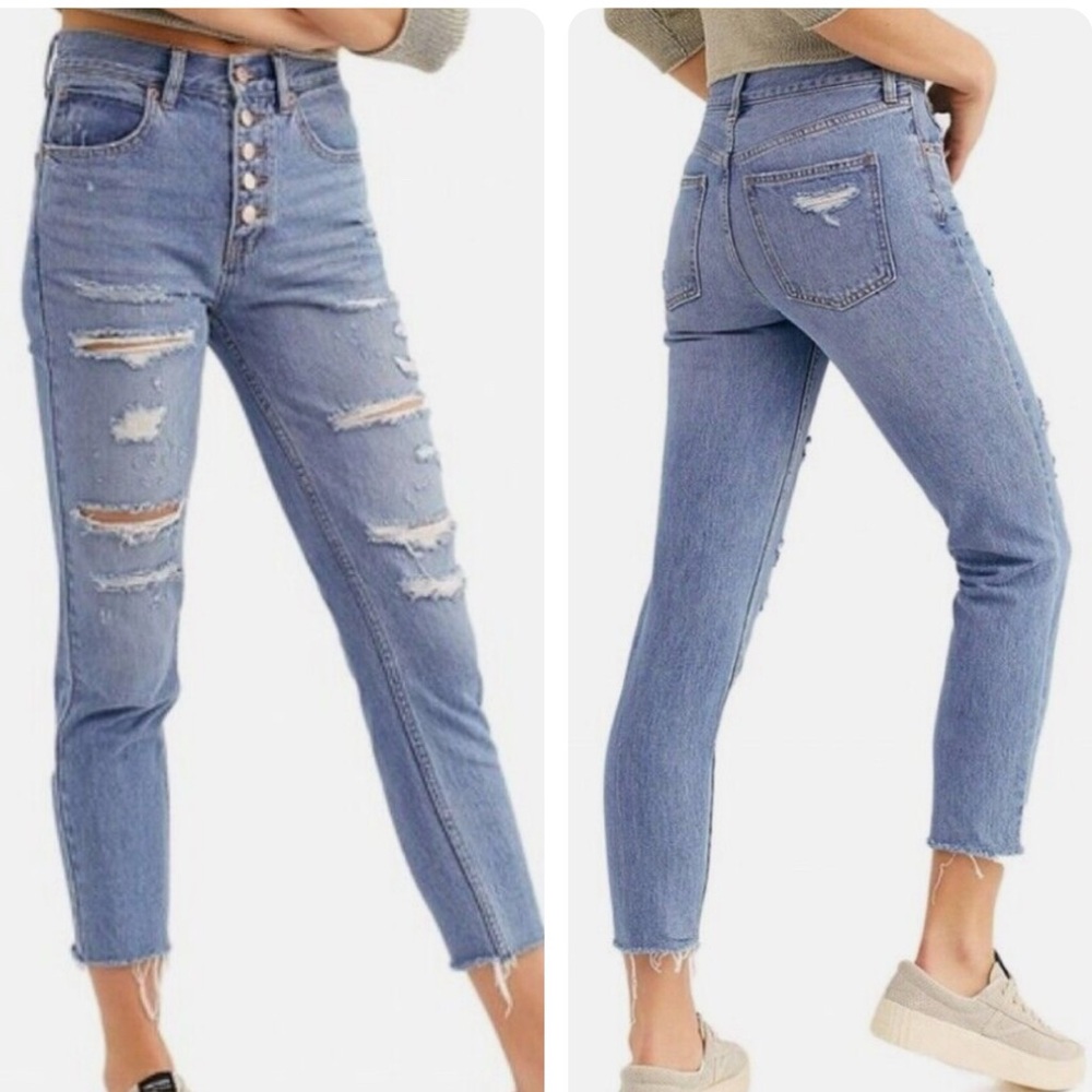 FREE PEOPLE Blossom Rigid Skinny‎ Jeans